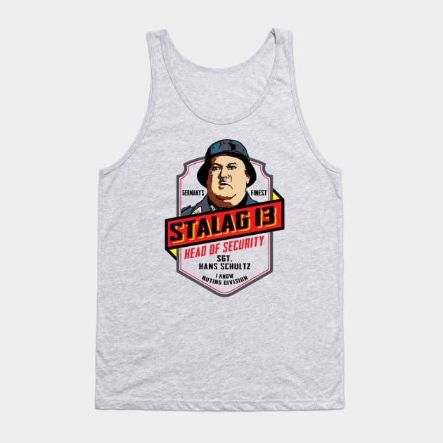 Stalag 13 Sgt. Schultz Head of Security Tank Top by Alema Art